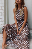 Chicindress Polka Dot Round Neck Dress (5 Colors)