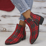 Casual Patchwork Pointed Out Door Shoes (Heel Height 1.57in)