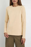 Casual Simplicity Solid O Neck Tops