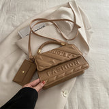 Casual Simplicity Letter Patchwork Bags(5 Colors)