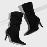 Casual Pointed Out Door Shoes (Heel Height 3.34in)(3 Colors)