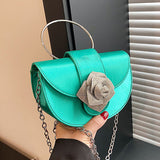 Casual Rhinestone Flowers Patchwork Chains Bags(6 Colors)