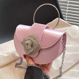 Casual Rhinestone Flowers Patchwork Chains Bags(6 Colors)