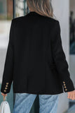 Casual Street Solid Color Buttons Turn-back Collar Outerwear