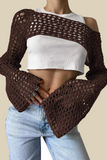 Sexy Hollow Out Irregular Off Shoulder Sweaters (17 Colors)