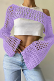 Sexy Hollow Out Irregular Off Shoulder Sweaters (17 Colors)