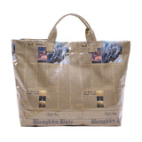 Casual Daily Newspaper printing Zipper Bags(3 Colors)