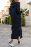 Casual Street Pocket Zipper Hooded Long Sleeve Dresses(3 Colors)