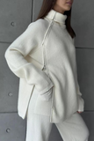 Casual Daily Zipper Collar Long Sleeve Two Pieces(6 Colors)