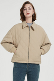 Casual Pocket Zipper White duck down Turndown Collar Outerwear(Down content 86%~90%)(3 Colors)