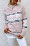 Casual Snowflakes Basic Half A Turtleneck Sweaters(4 Colors)