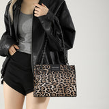 Daily Leopard Print Patchwork Bags(4 Colors)