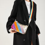 Daily Colorblock Patchwork Zipper Bags(3 Colors)