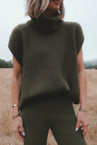 Casual Solid Color Turtleneck Sweaters(3 Colors)