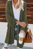 Casual Solid Hollowed Out Sweaters Cardigans(10 Colors)