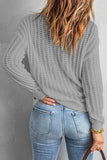 Casual Solid Patchwork O Neck Sweaters(8 Colors)