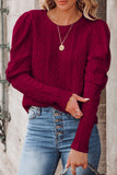 Elegant Solid Color O Neck Sweaters(5 Colors)