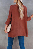 Casual Solid Color V Neck Sweaters