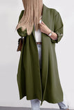 Elegant Solid Color Turndown Collar Outerwear(6 Colors)