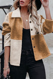 Street Color Block Patchwork Contrast Turndown Collar Jacket(5 Colors)