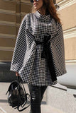 Chicindress Loose Lace Plaid Cloak