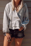 Chicindress Ruffled Knitted Hoodie