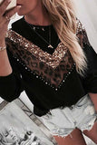 Chicindress Leopard Stitching Sweatshirt