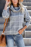 Chicindress Turtleneck Plaid Sweater(5 Colors)