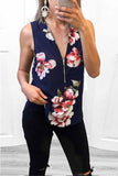 Chicindress Summer Fashion Zipper Design Floral Tank Top