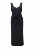 Chicindress Sexy Bandage Solid Maxi Dress