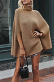 Chicindress Solid Color Cape High Collar Shawl Tops