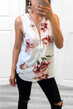 Chicindress Summer Fashion Zipper Design Floral Tank Top