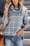 Chicindress Turtleneck Plaid Sweater(5 Colors)