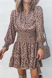 Chicindress Printing Spotted Dress with Belt