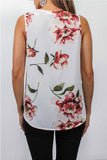 Chicindress Summer Fashion Zipper Design Floral Tank Top