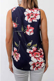 Chicindress Summer Fashion Zipper Design Floral Tank Top