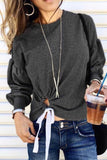 Chicindress Round Neck Long Sleeve Tops