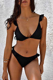 Chicindress Solid Two-piece Swimwear