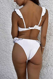 Chicindress Solid Two-piece Swimwear