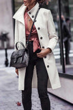 Chicindress Button Down Long White Coat