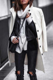 Chicindress Button Down Long White Coat